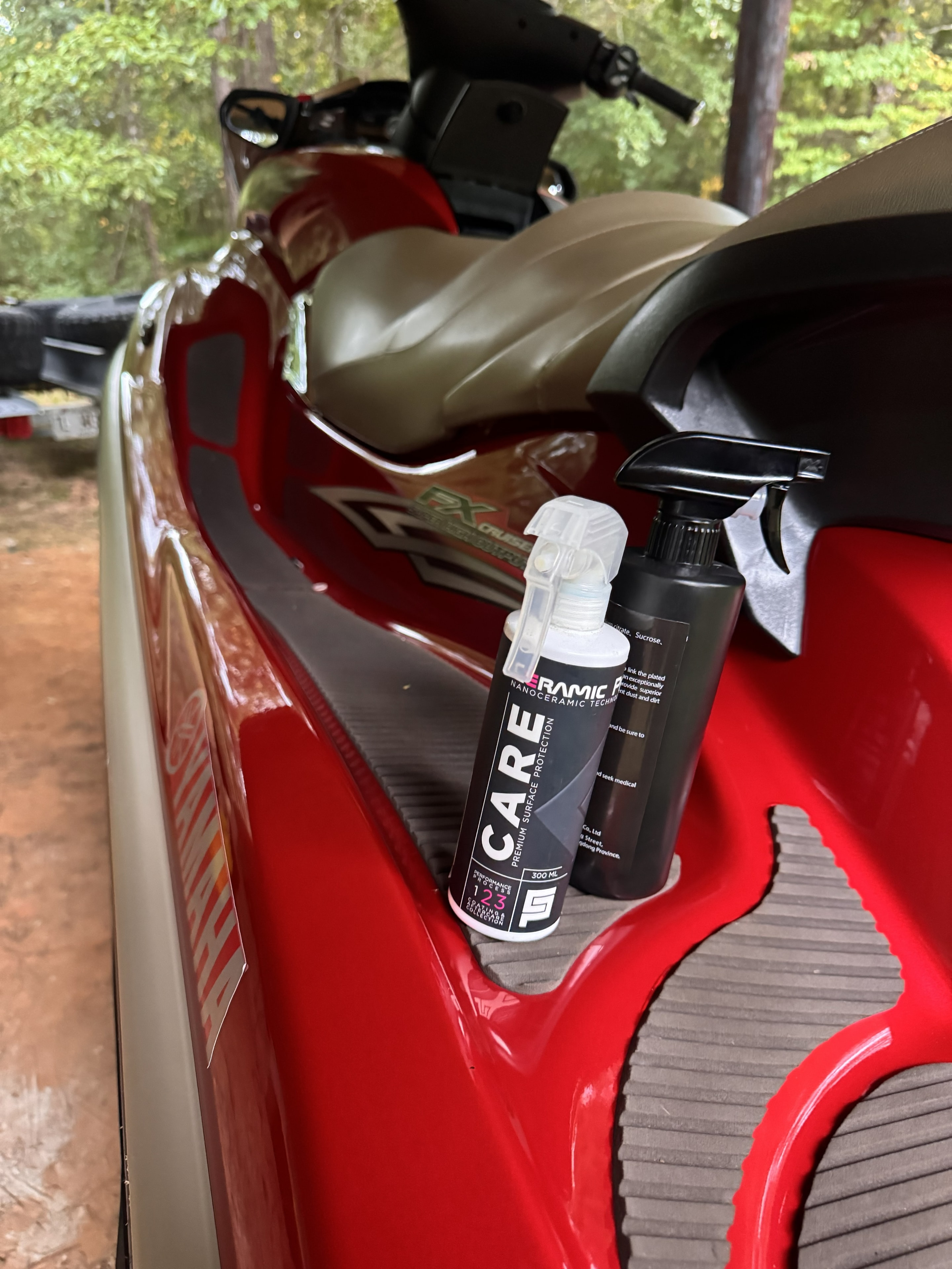 Marine ceramic coating job